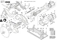 Bosch 3 601 F23 000 Gks 190 Circular Hand Saw 230 V / Eu Spare Parts